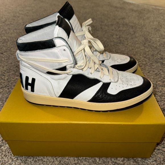 Rhude Other - Rhude Rhecess Hi Black and White High-Top Sneakers